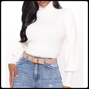 Love Tree Turtleneck Knit Top